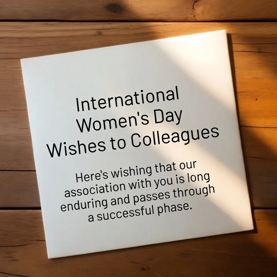 "International Women’s Day Wishes to Colleagues"