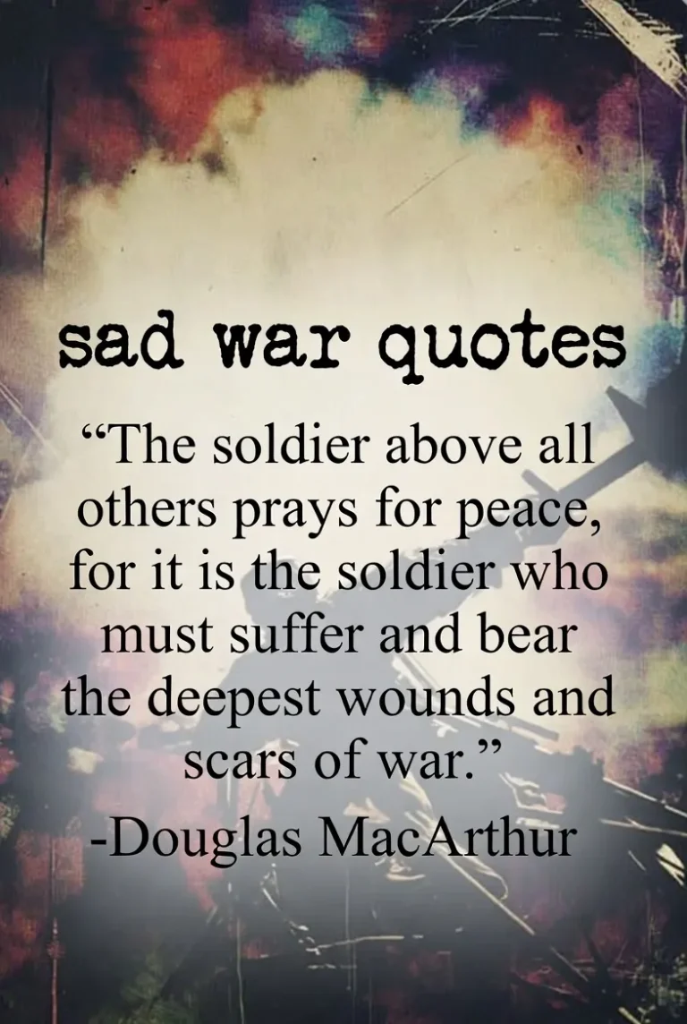 "Sad War Quotes"