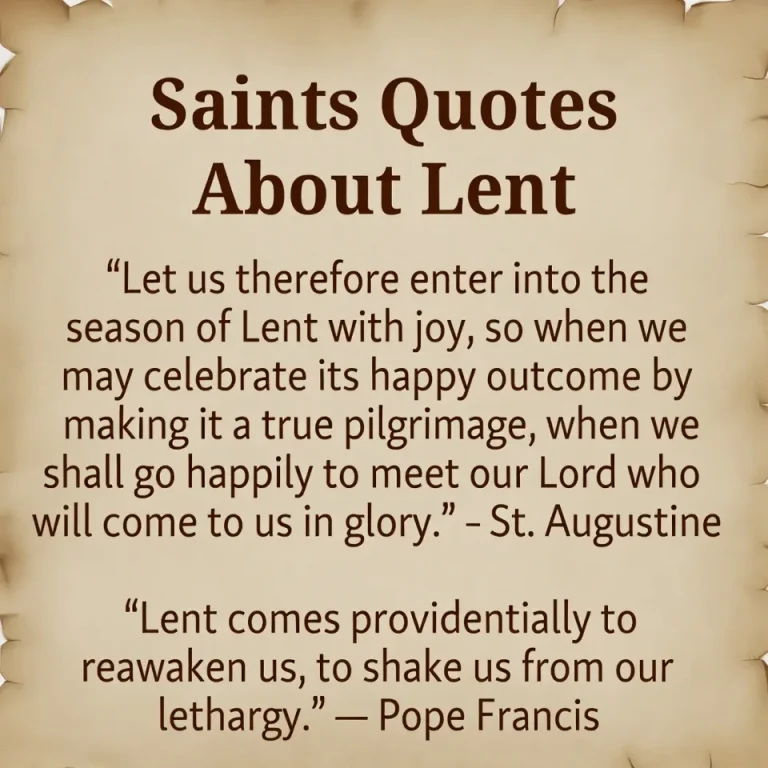 'Saints Quotes About Lent"