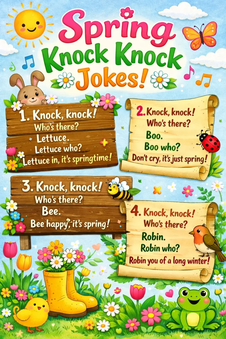 "Spring Knock Knock Jokes'