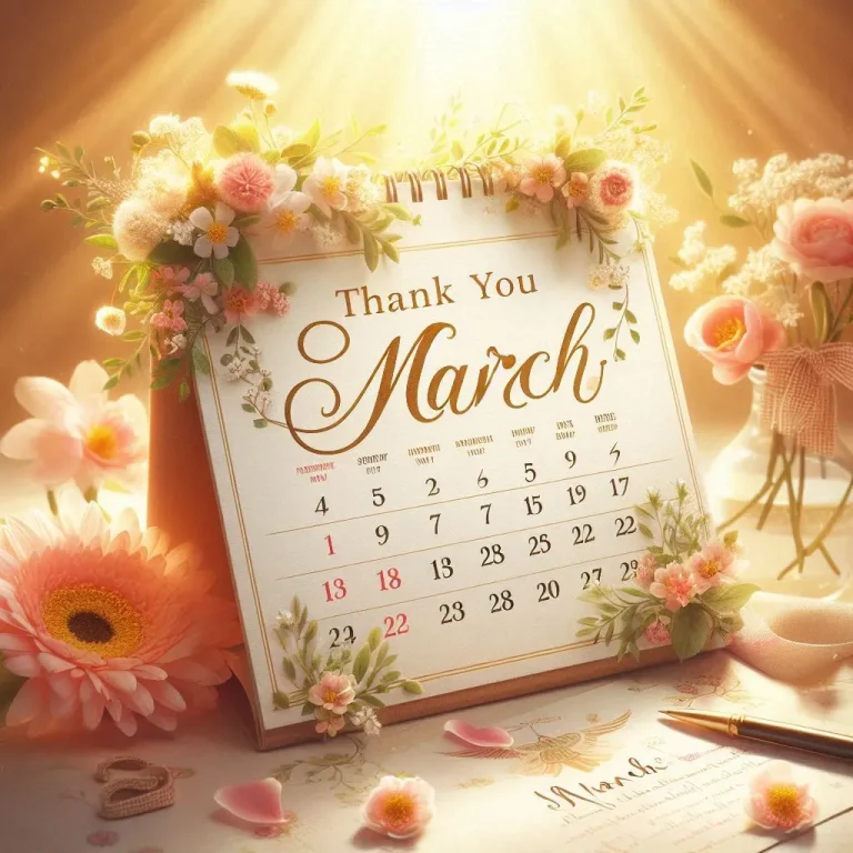 "Thank You March Quotes"