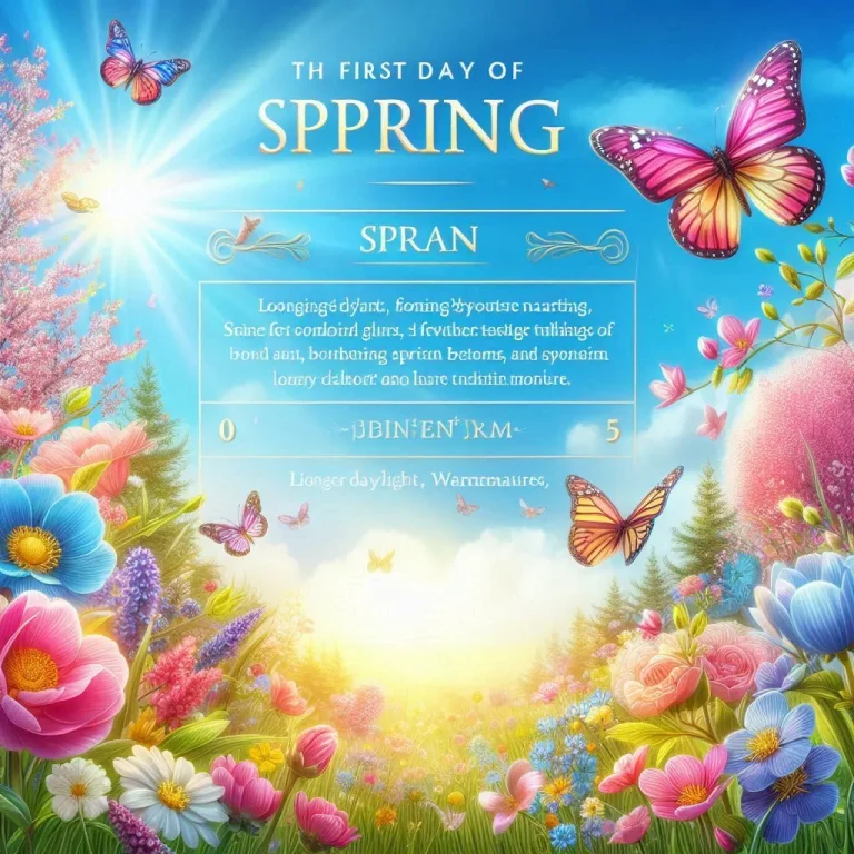 "First Day of Spring Facts"