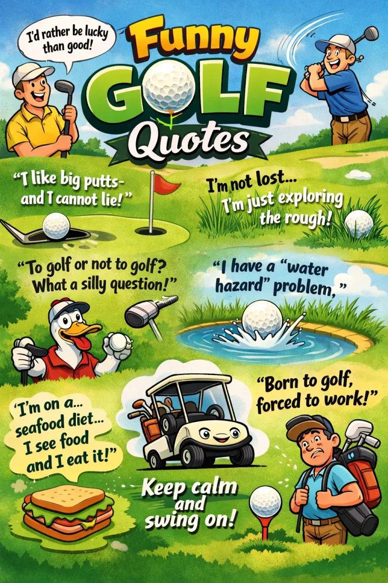 "Funny Golf Quotes"