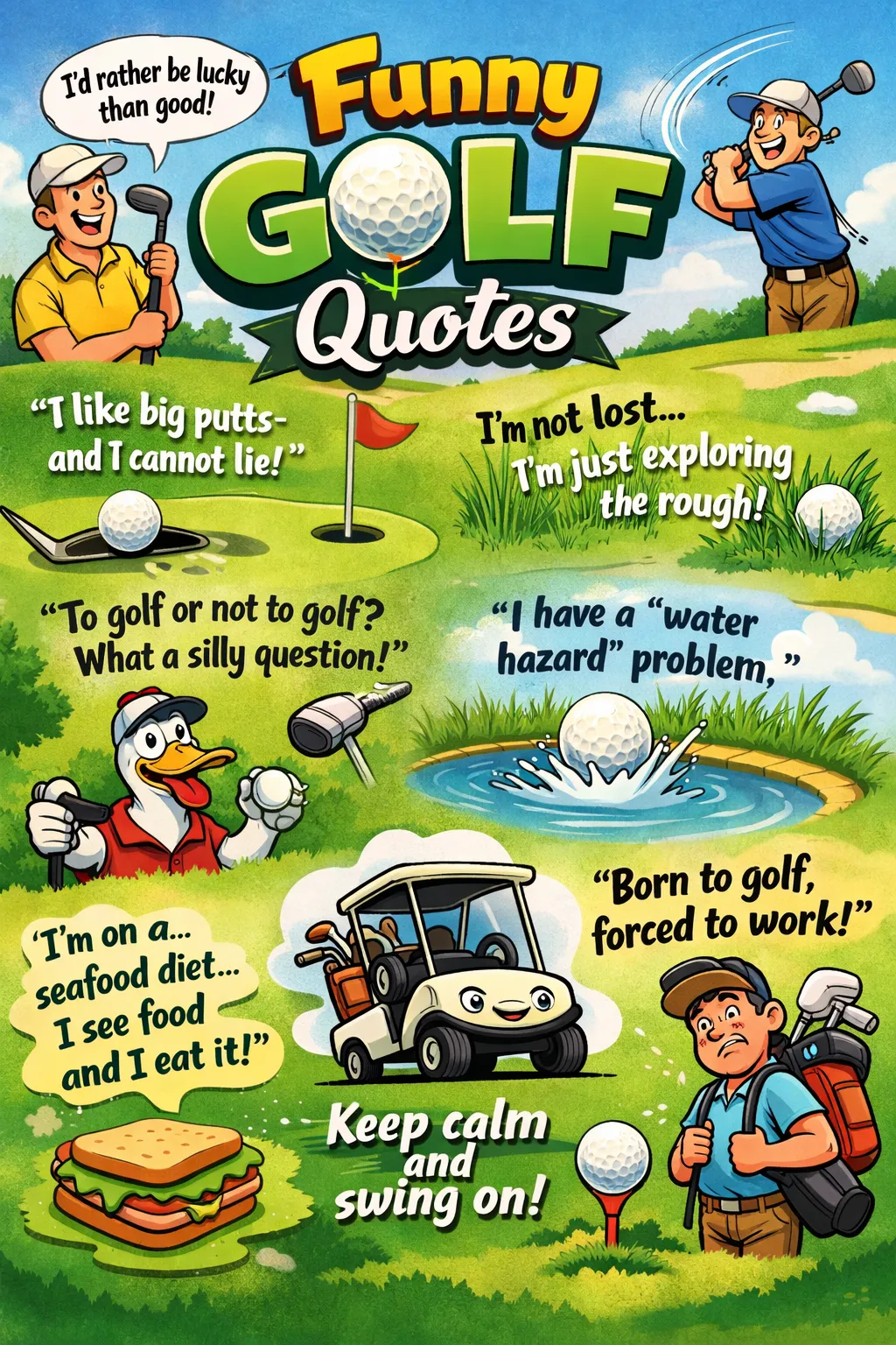 "Funny Golf Quotes"