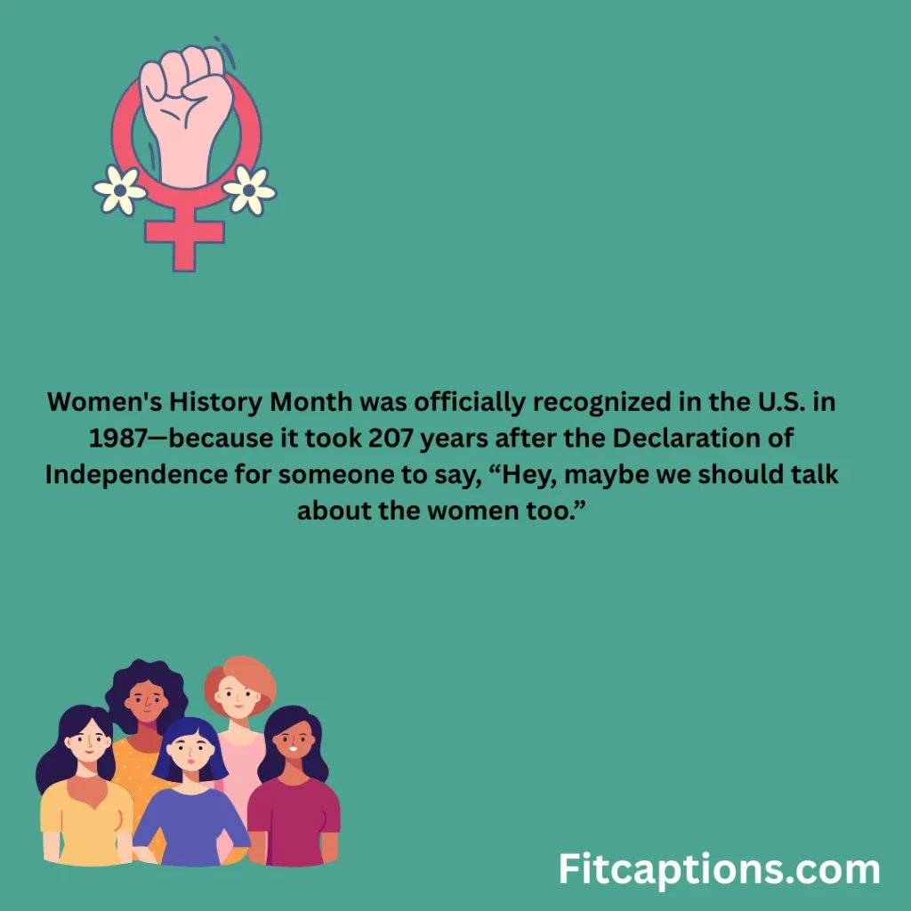 "Women’s History Month Fun Facts"