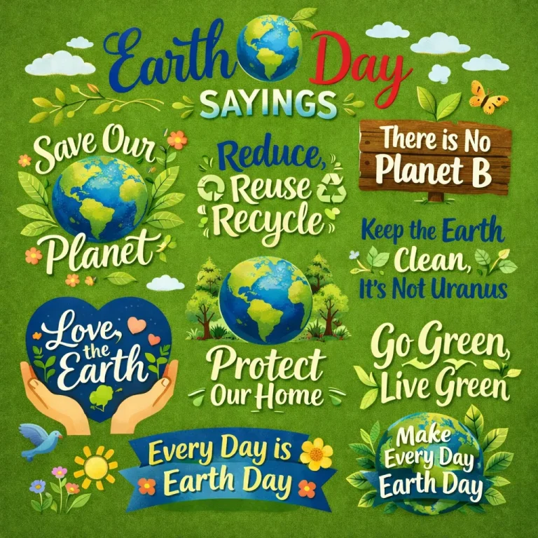 "Earth Day Sayings"