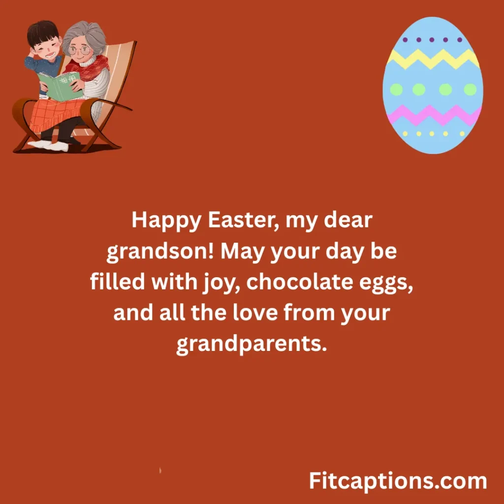 "Easter Wishes for Grandson"