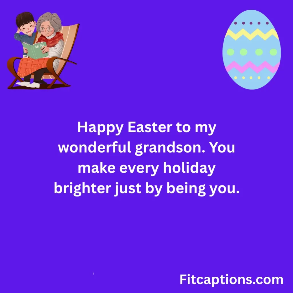 "Easter Wishes for Grandson"