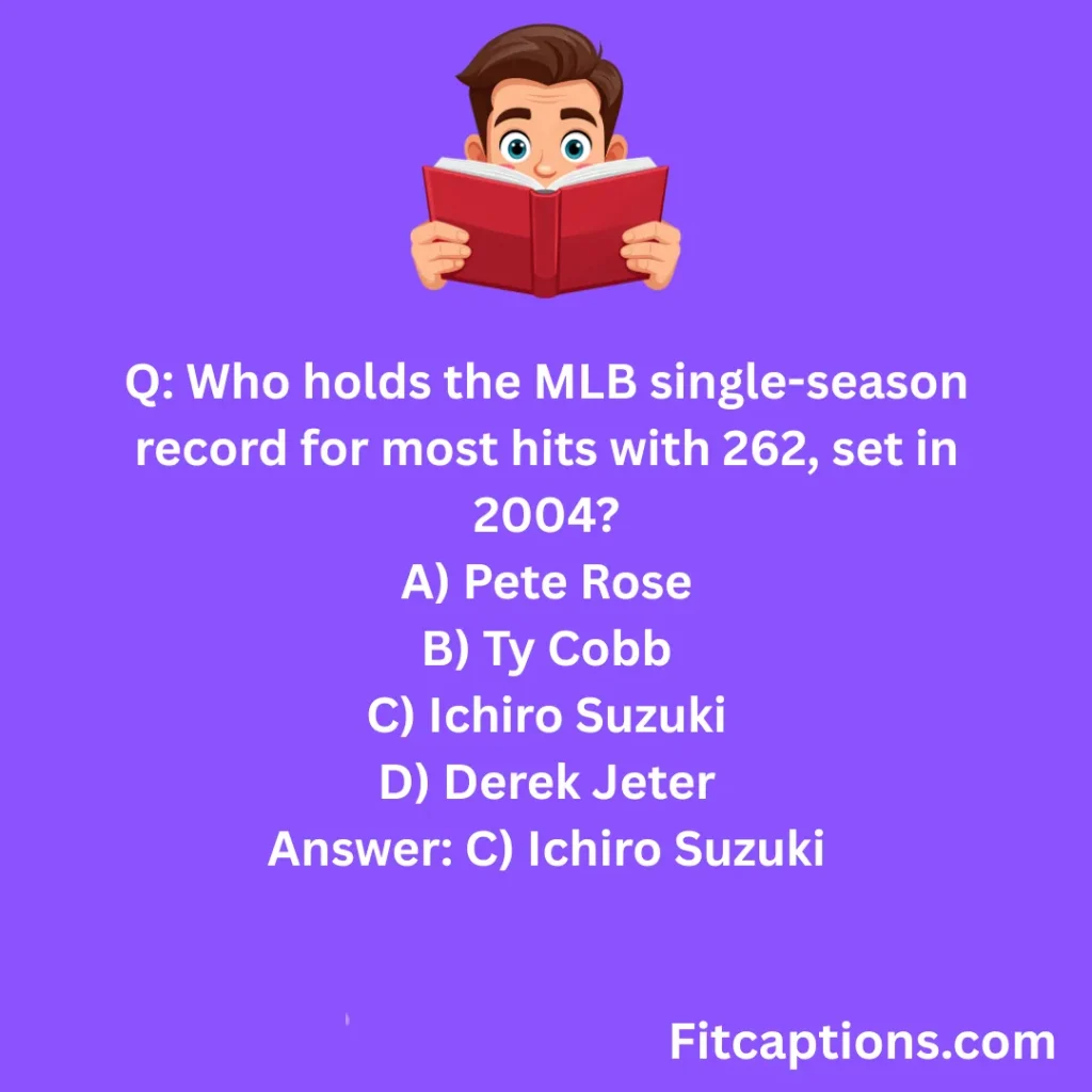 "MLB Trivia Questions and Answers"