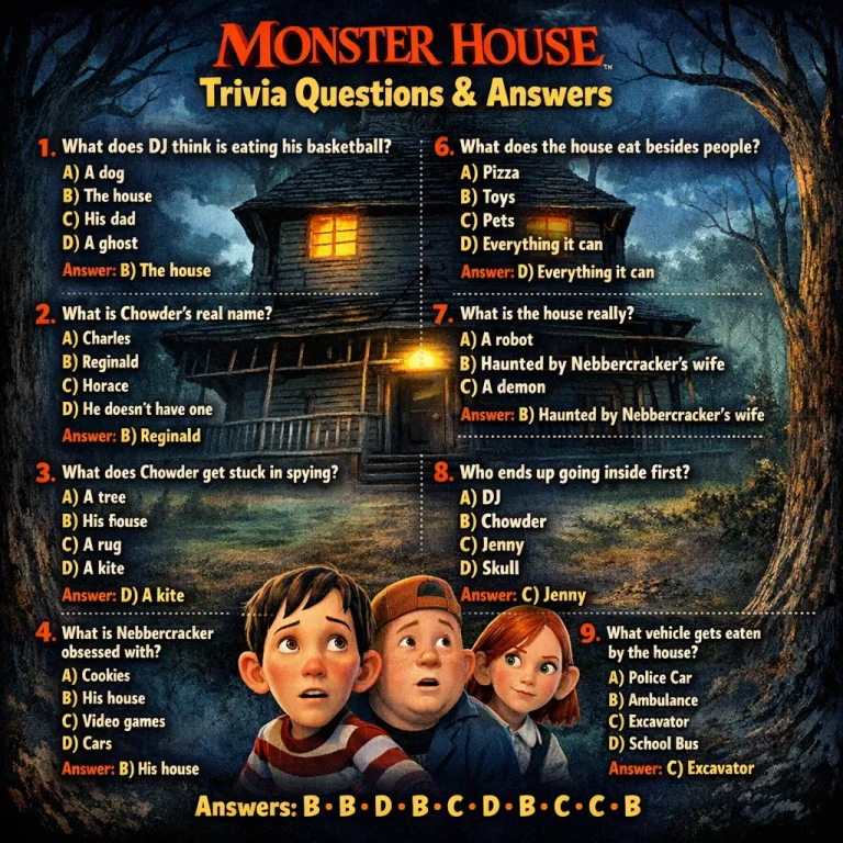 Monster House Trivia Questions And Answers