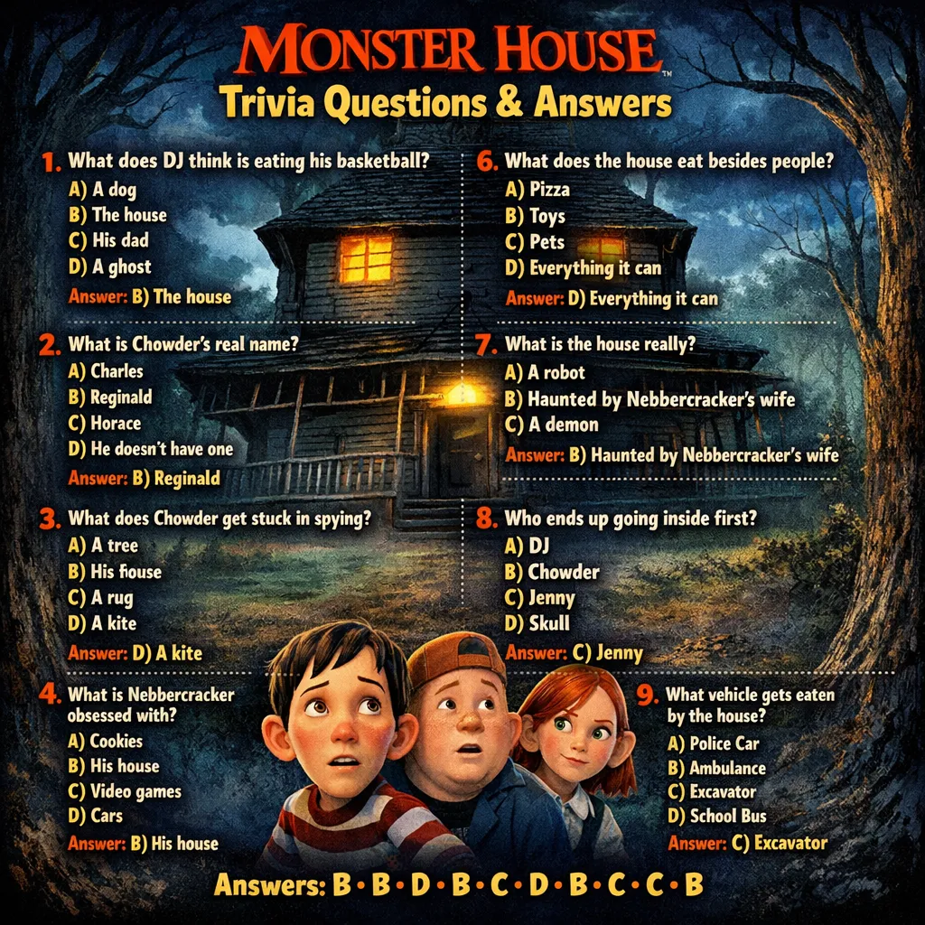 Monster House Trivia Questions And Answers