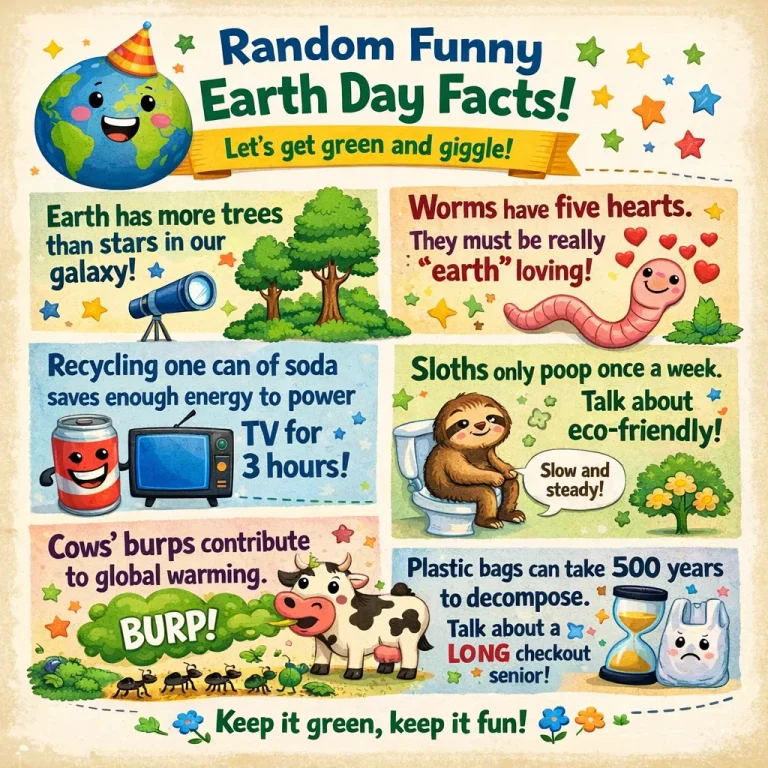"Random Funny Earth Day Facts"