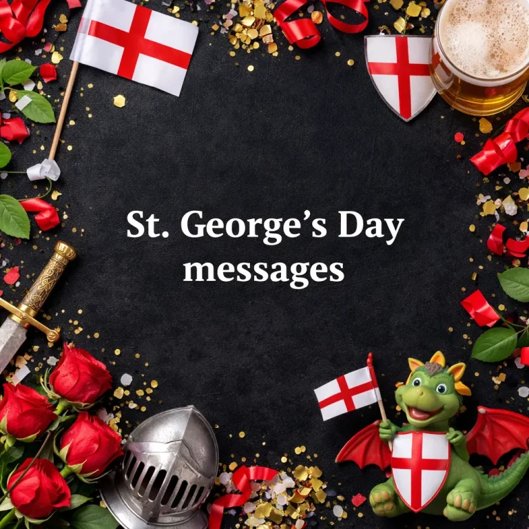 "St George’s Day Messages"
