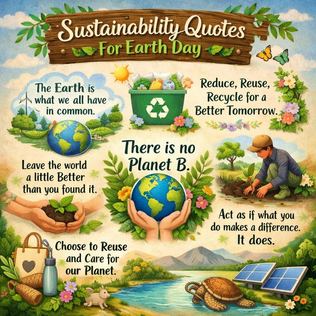 "Sustainability Quotes For Earth Day"