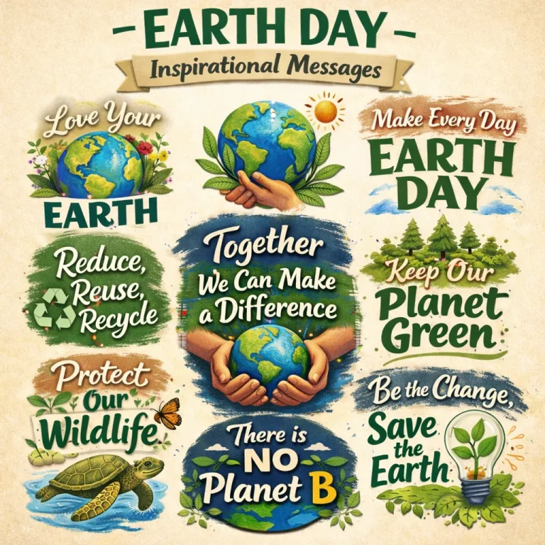 "Inspirational Earth Day Messages"