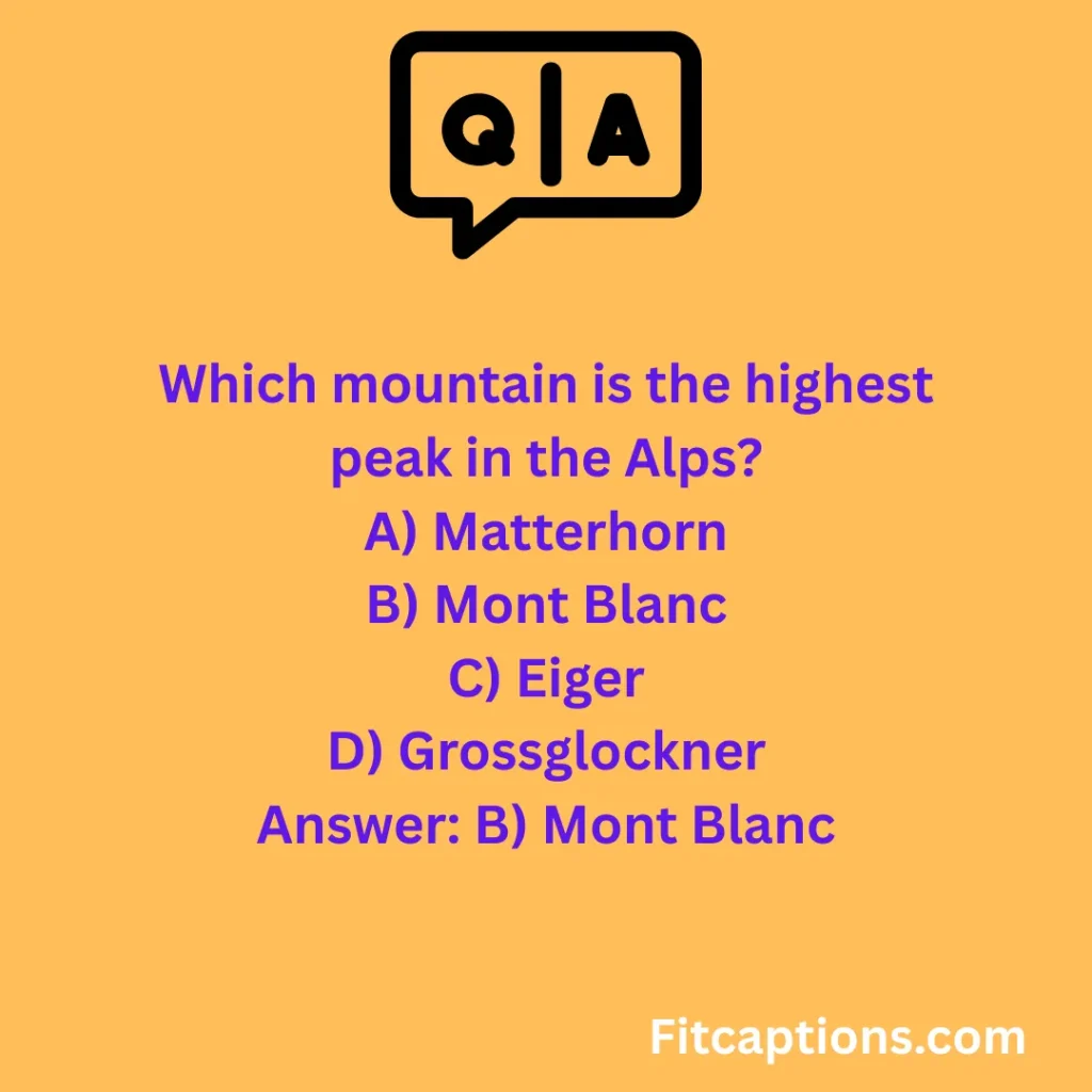 "Alps Quiz Questions with Answers"