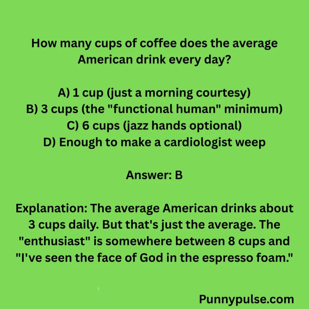 Coffee Quiz Questions And Answers 1