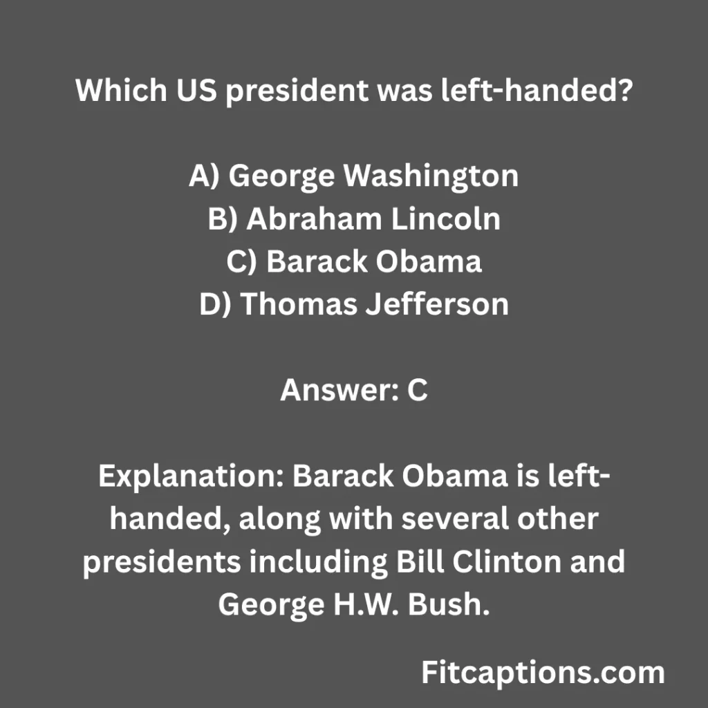 Famous Lefties Quiz Questions And Answers 1