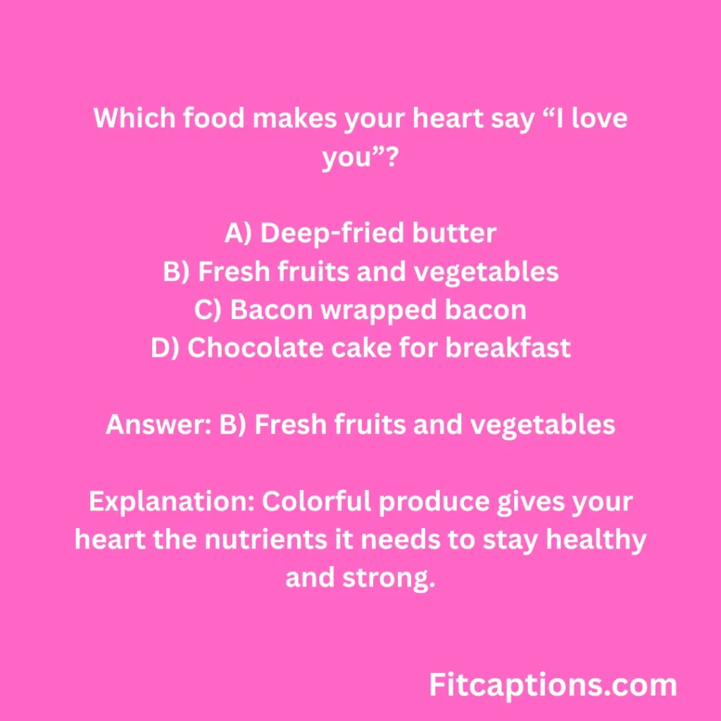 "Healthy Heart Quiz Questions and Answers"