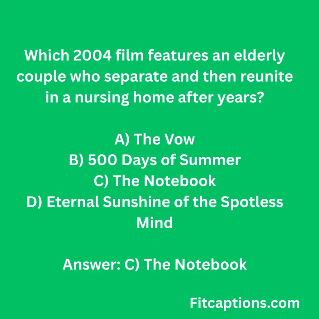"Heartbreak Films Quiz Questions and Answers"