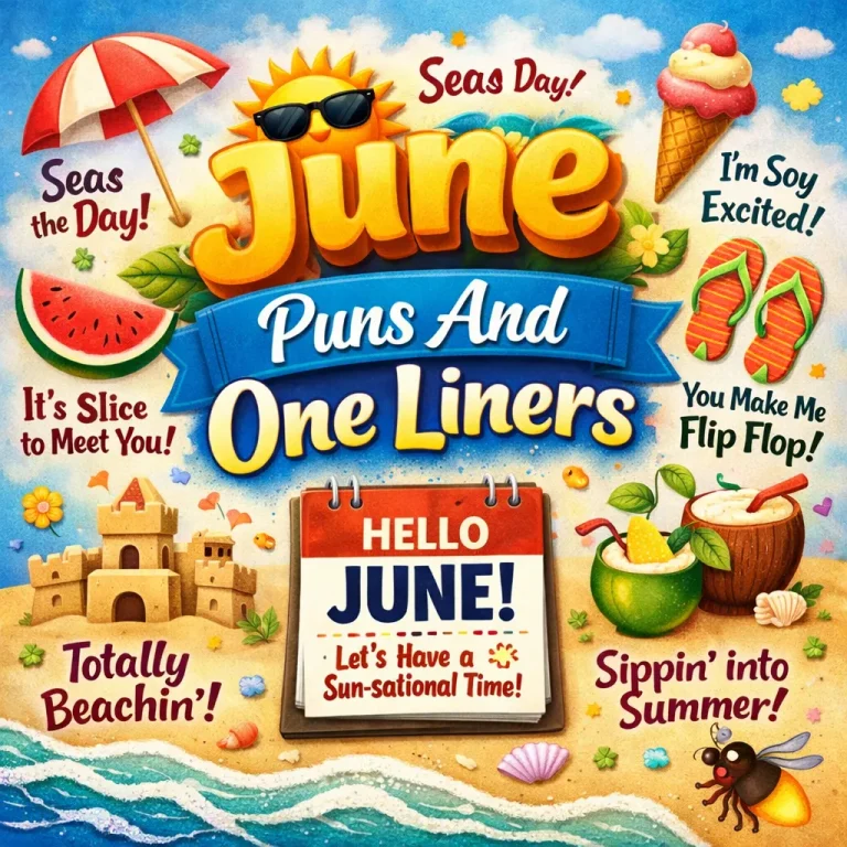 "Funny June Puns And One-Liners"