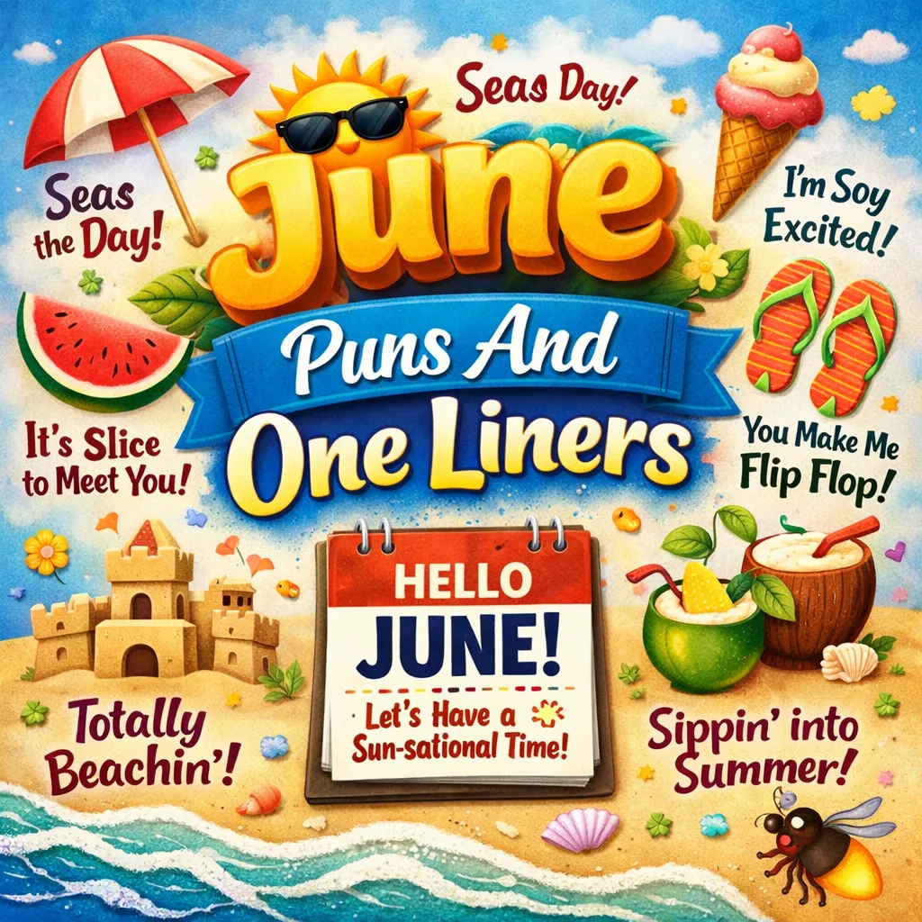 "Funny June Puns And One-Liners"