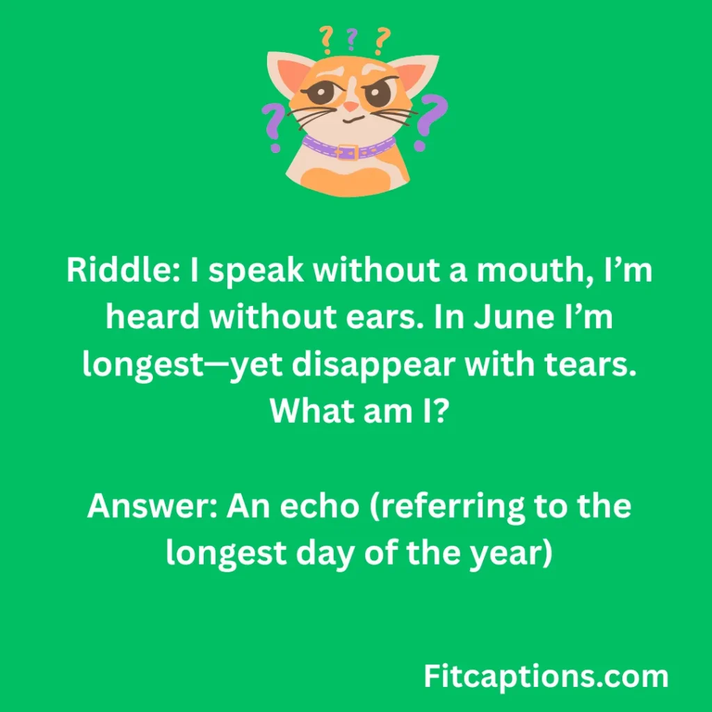 101+ Tricky June Riddles to Kick Off Summer Fun (2026) "June Riddles"