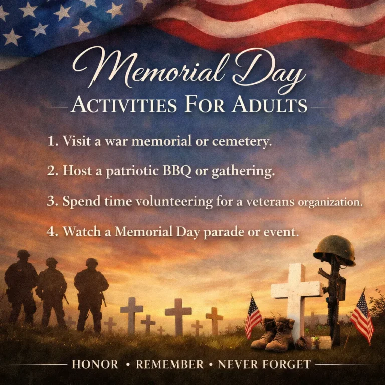 "Memorial Day Activities for Adults"
