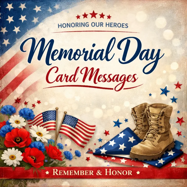 "Memorial Day Card Messages"