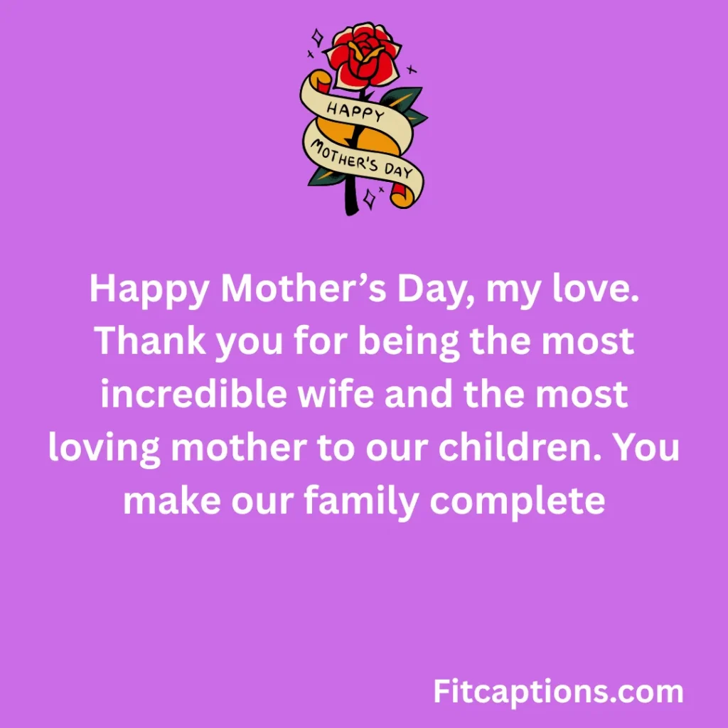 "Mother’s Day Wishes for Wife"