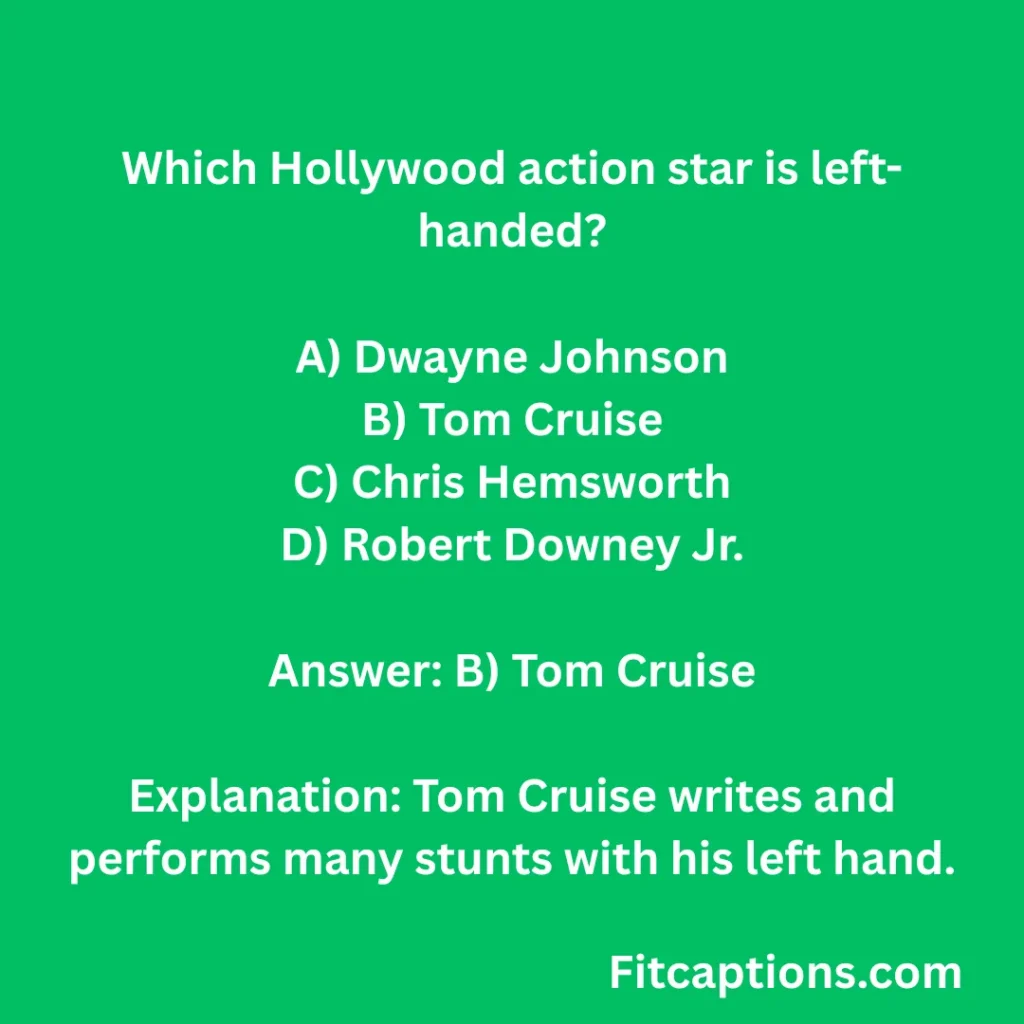 famous Lefties Quiz Questions And Answers 2