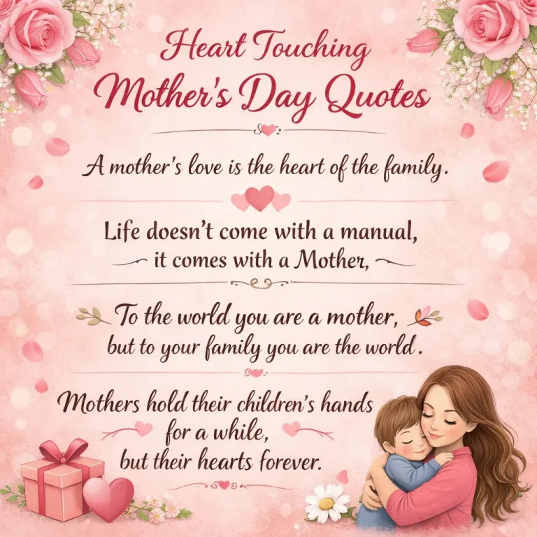 "Heart Touching Mother’s Day Quotes"