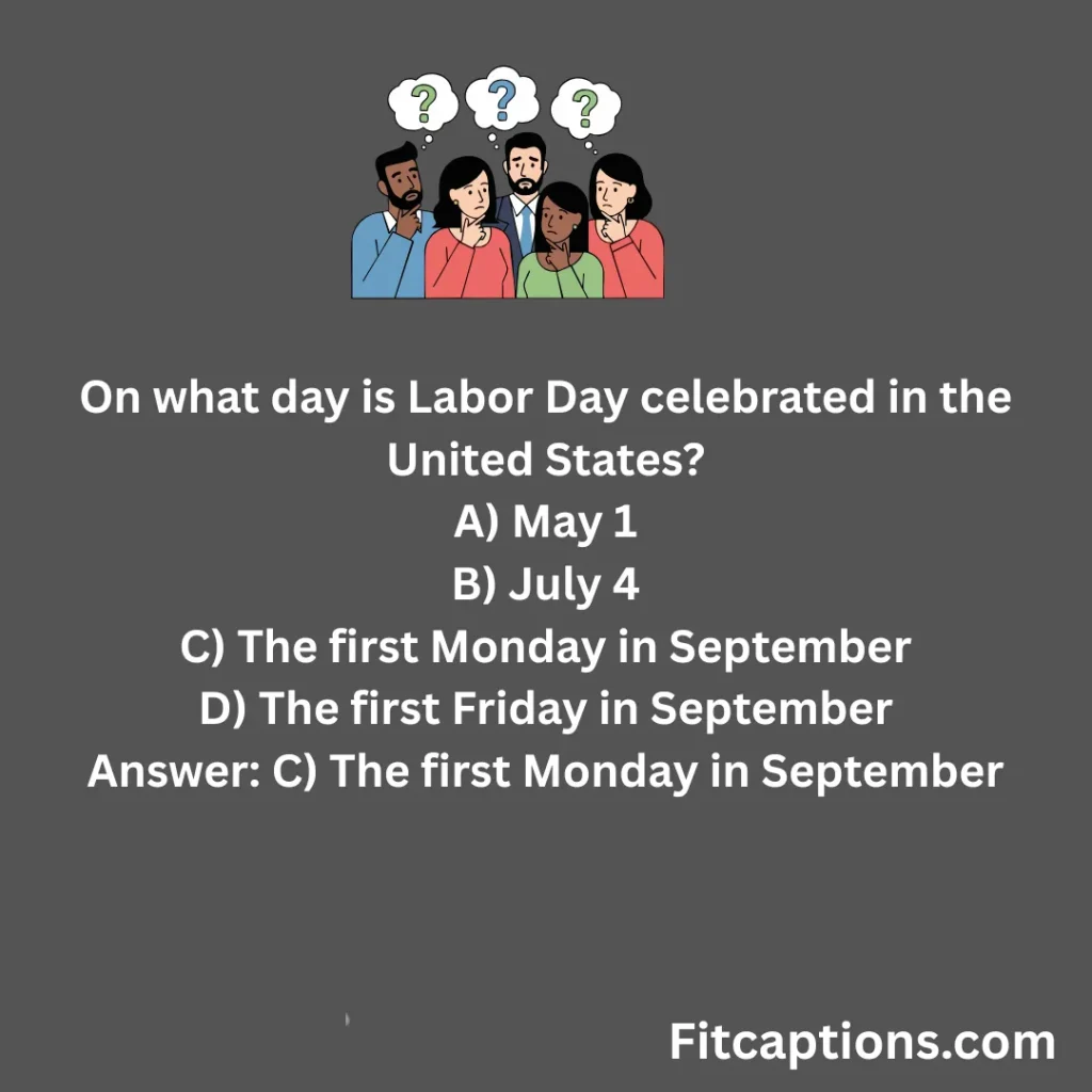 Labor Day Workplace Trivia Questions and Answers 
