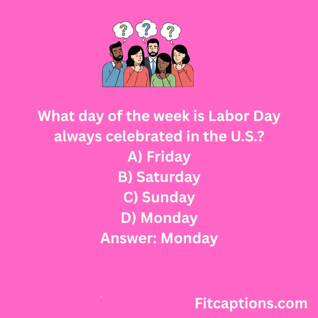 Labor Day Workplace Trivia Questions and Answers 