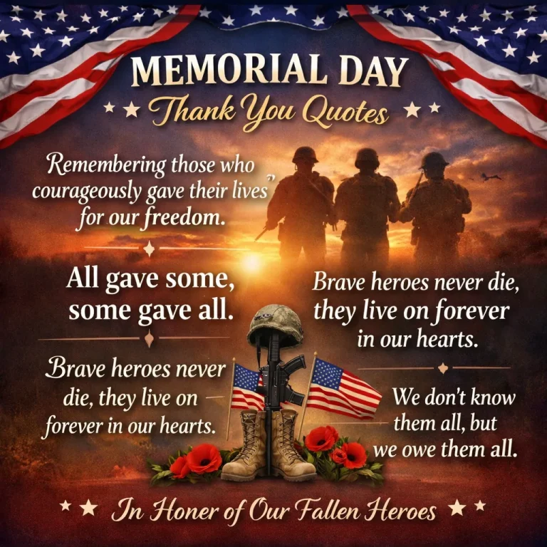 "Memorial Day Thank You Quotes"