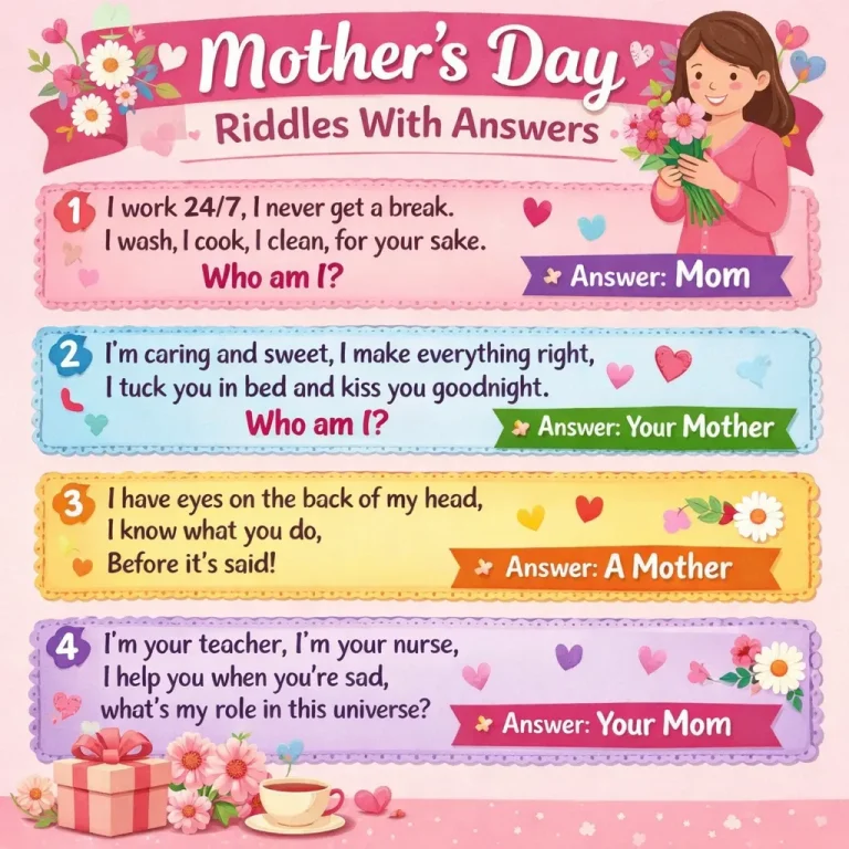 mothers day Riddles With Answers