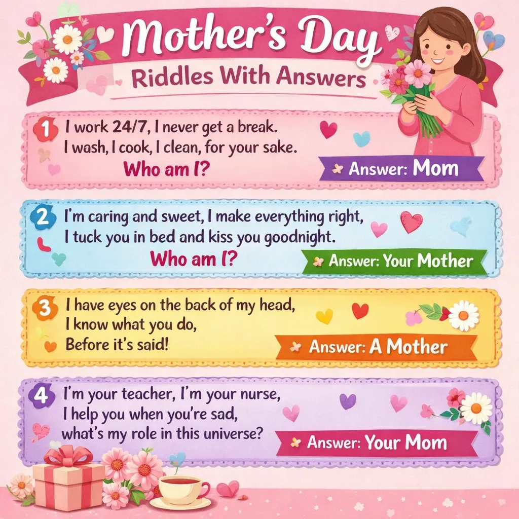 mothers day Riddles With Answers