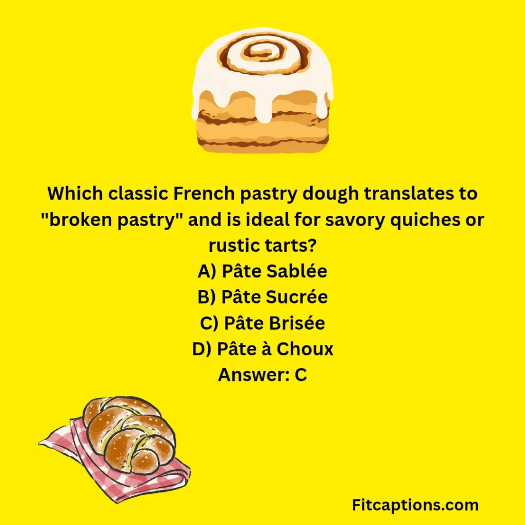 "French Pastry Quiz Questions and Answers"