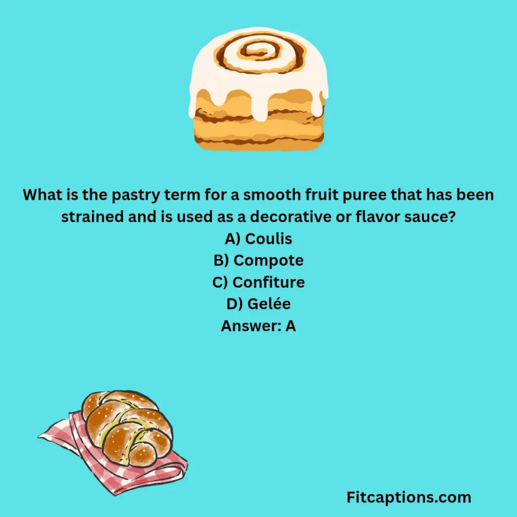 "French Pastry Quiz Questions and Answers"