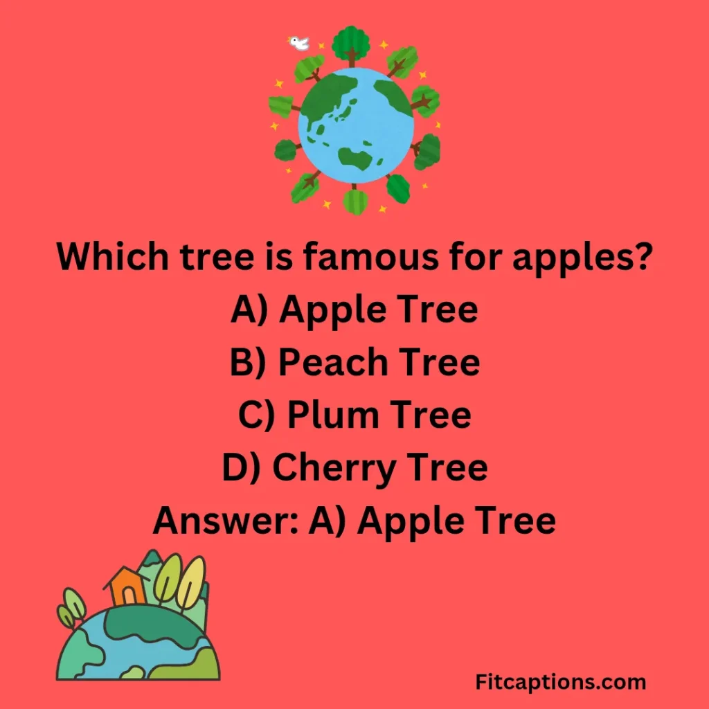 "Worldwide Trees Quiz Questions and Answers "