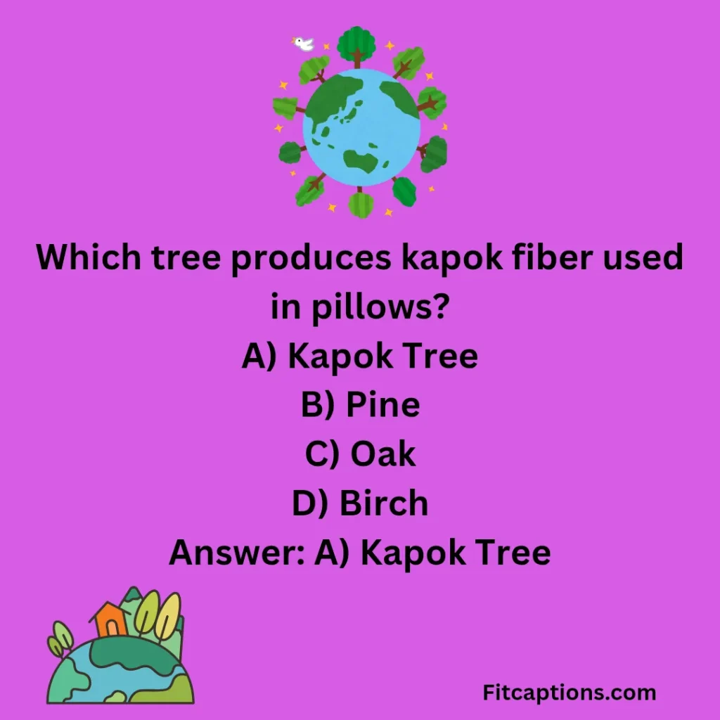 "Worldwide Trees Quiz Questions and Answers "