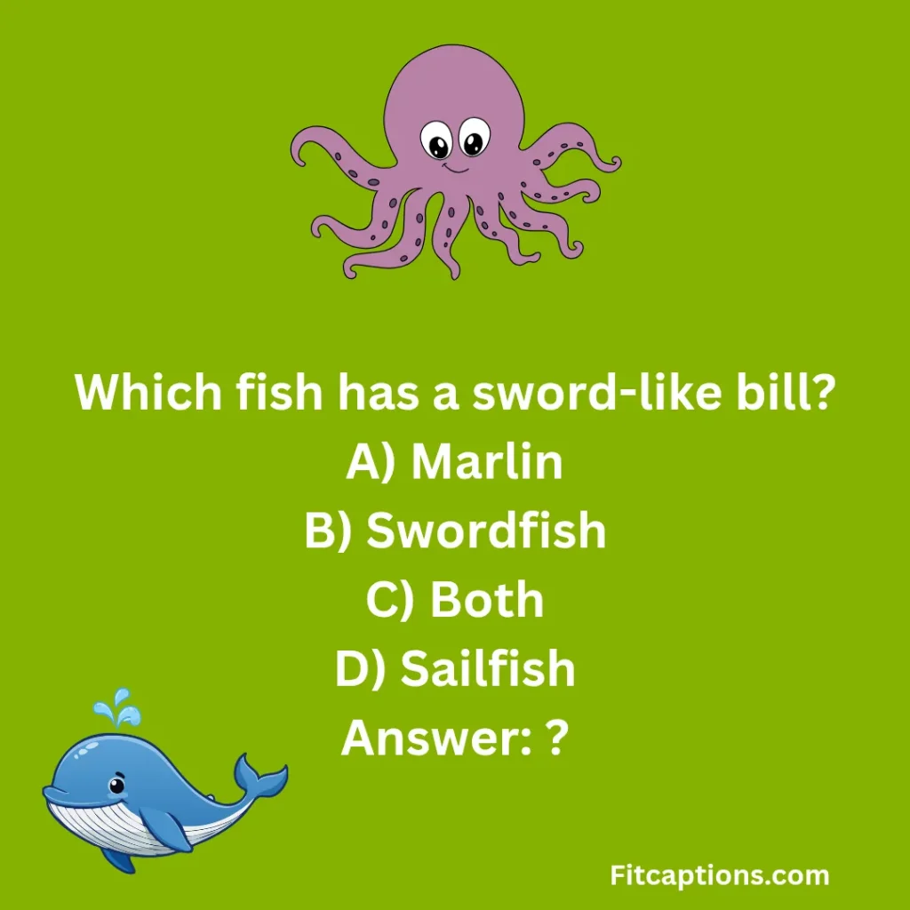 "Ocean Creatures Quiz Questions and Answers"