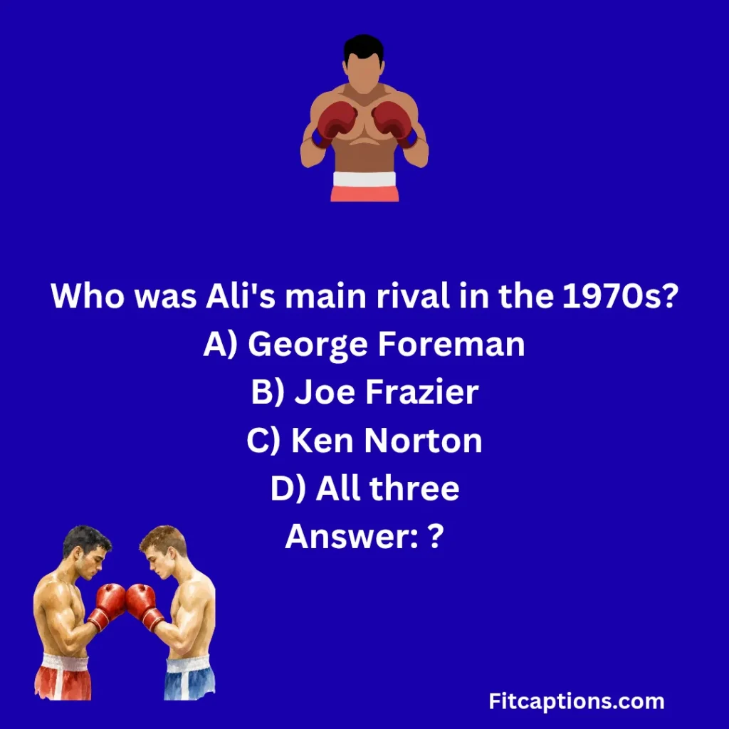 "Muhammad Ali Quiz Questions and Answers "