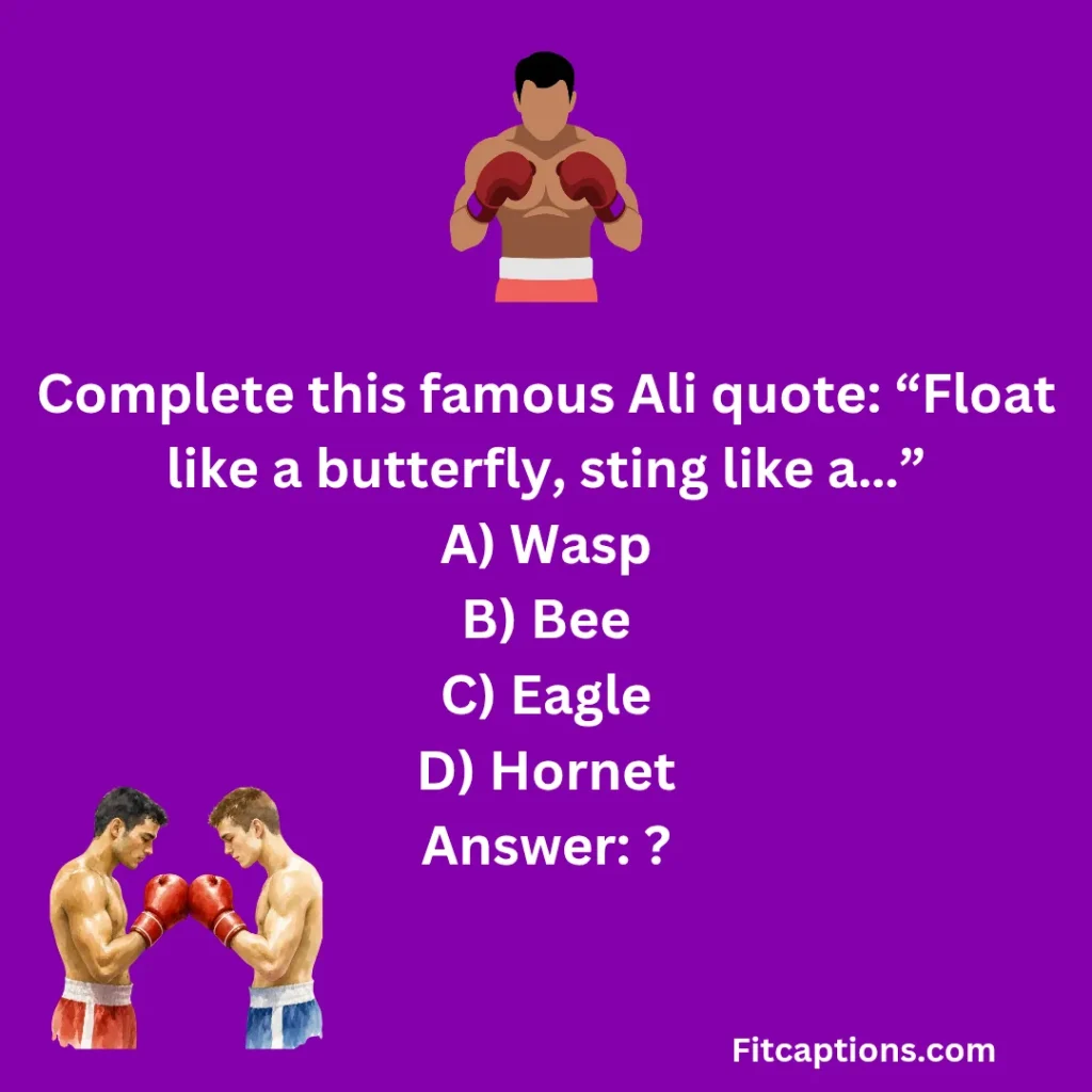 "Muhammad Ali Quiz Questions and Answers "