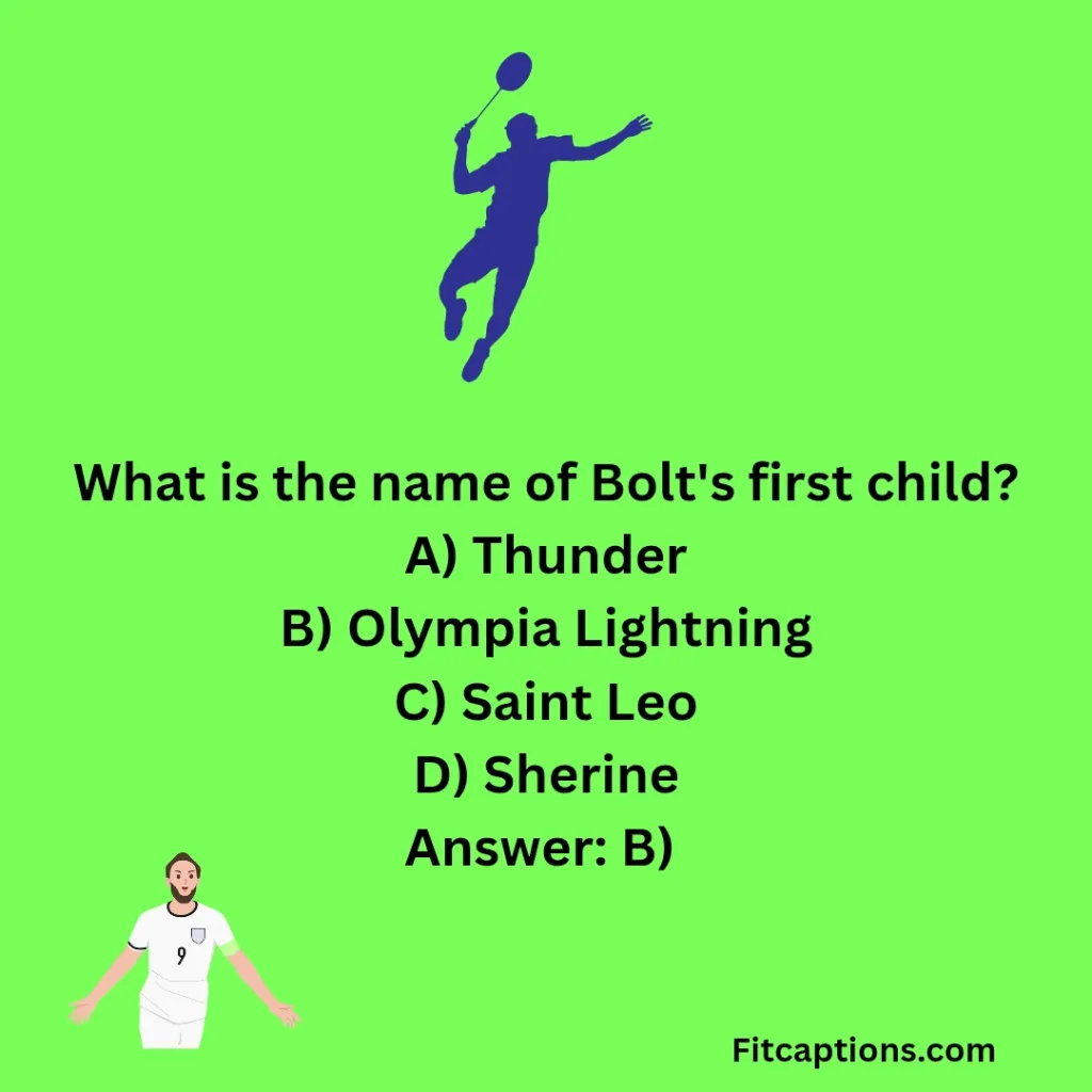 "Usain Bolt Quiz Questions and Answers"