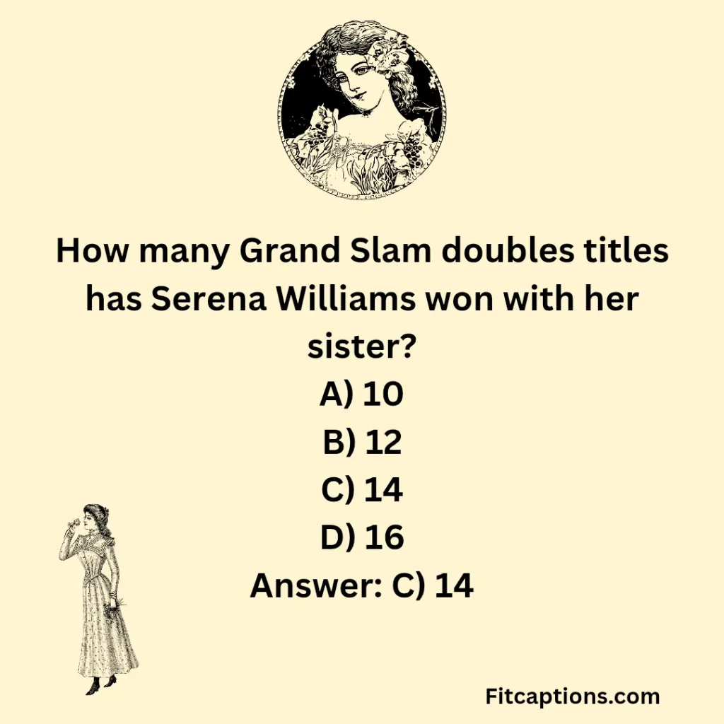 "Serena Williams Quiz Questions and Answers" 