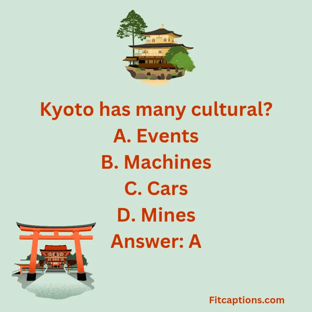 "Kyoto Quiz Questions and Answers" 