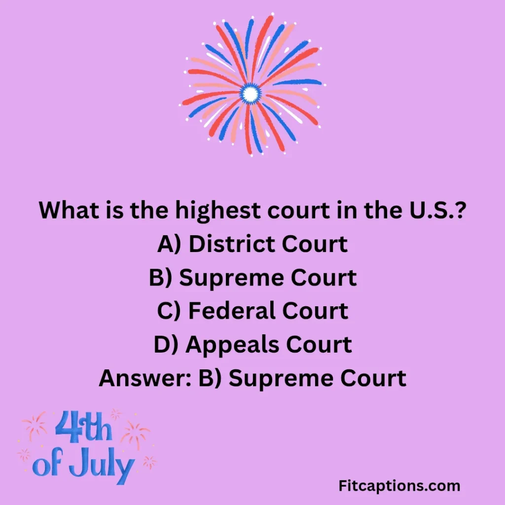 "4th of July Trivia Questions and Answers"