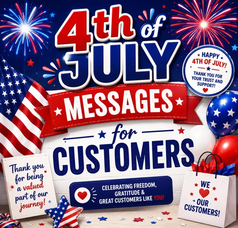"4th of July Messages for Customers"