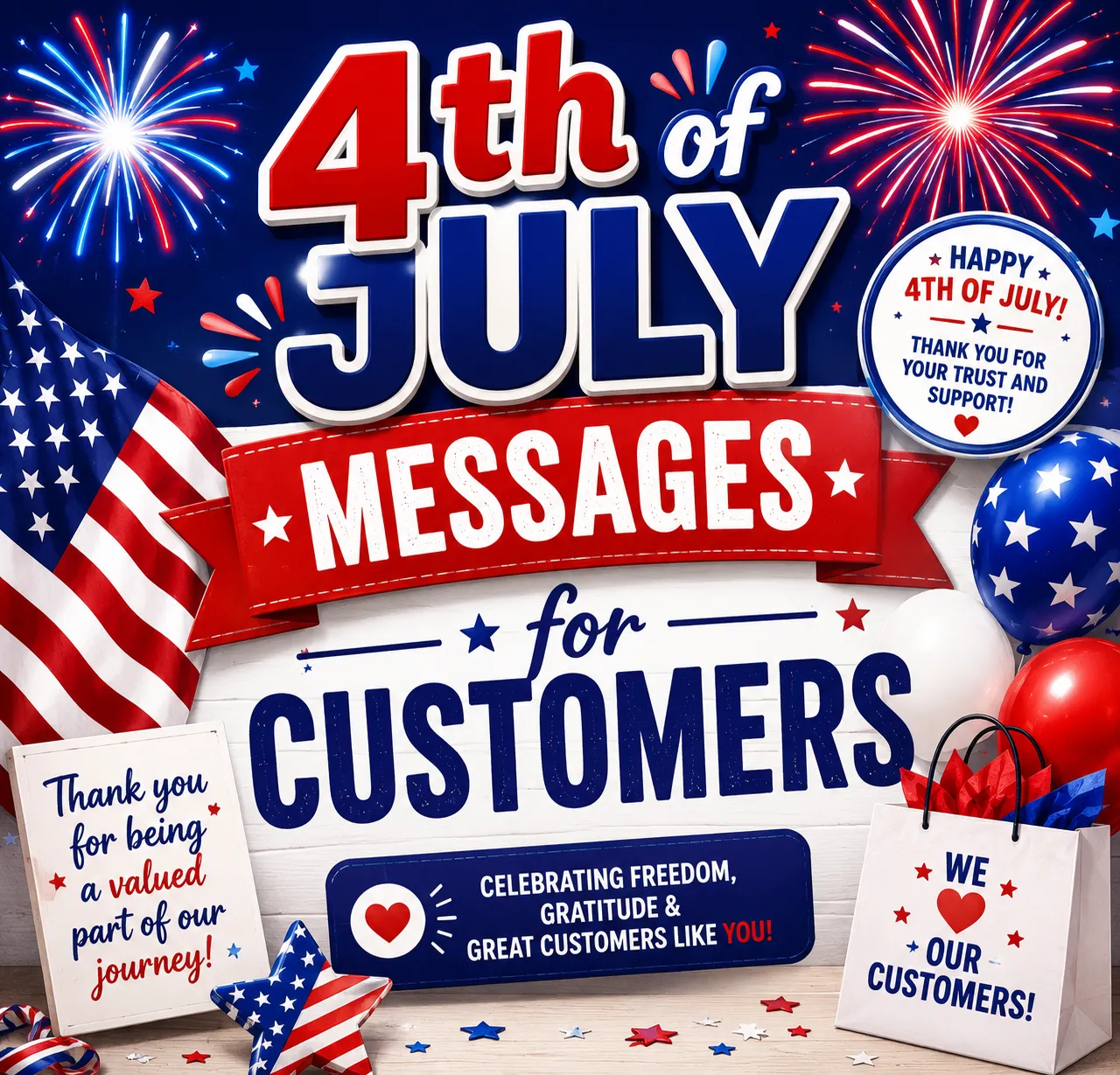 "4th of July Messages for Customers"